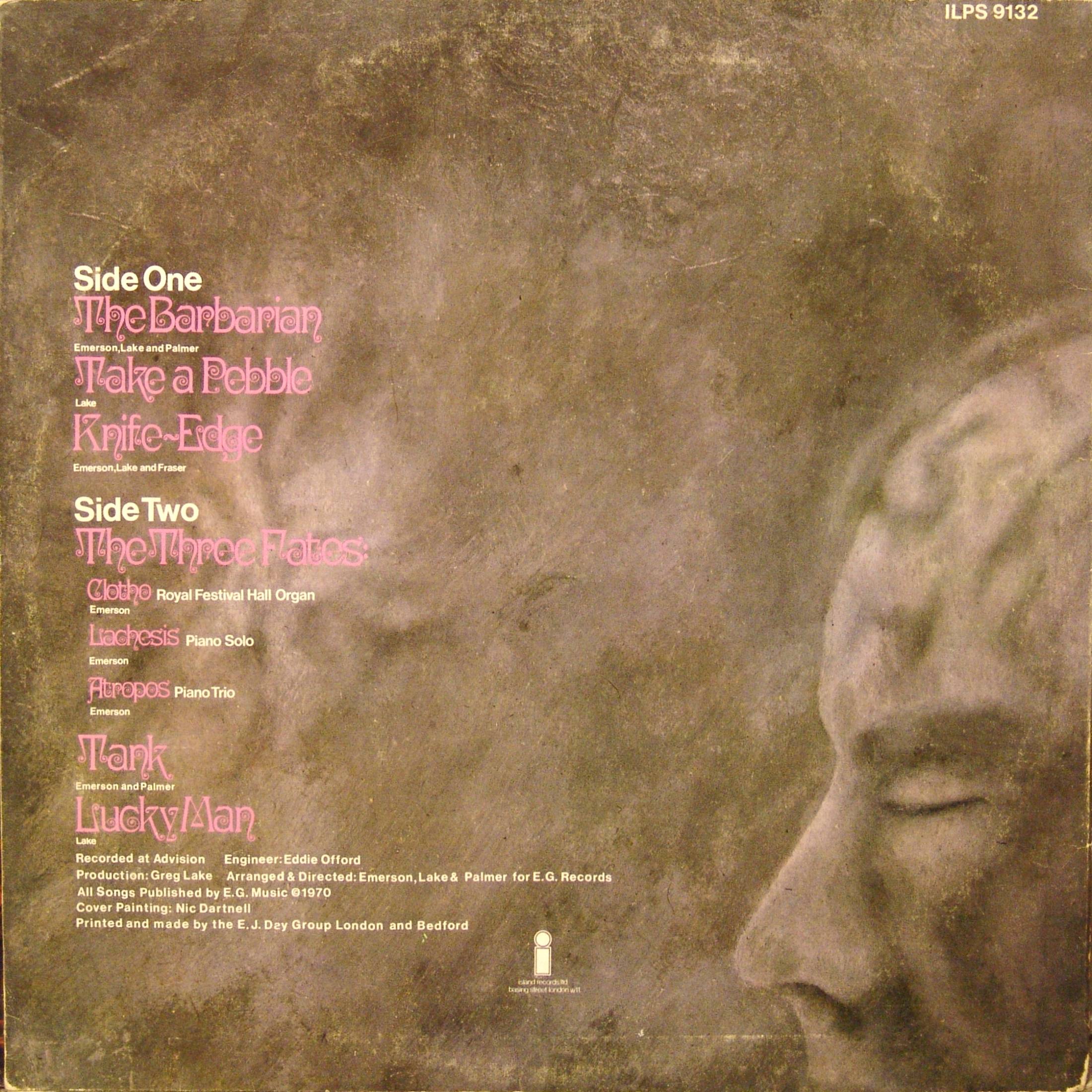 Emerson, Lake and Palmer Emerson Lake and Palmer [lp ak island uk]